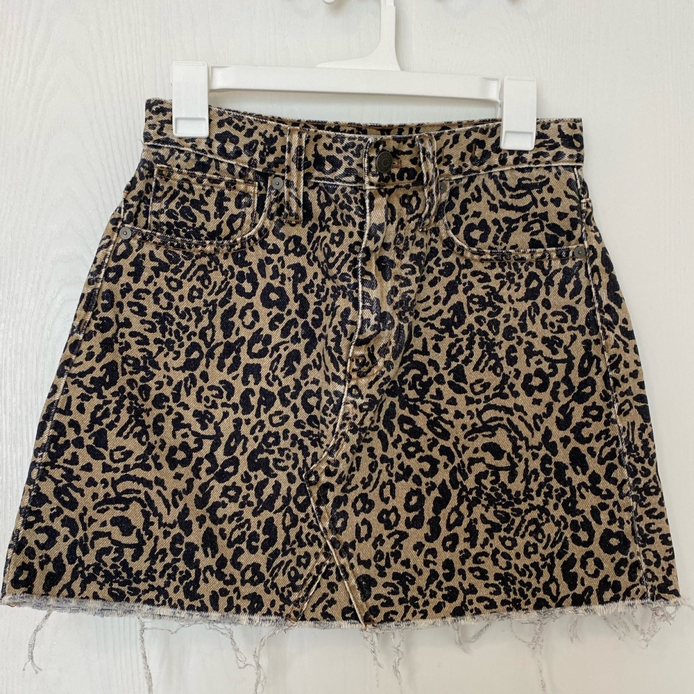 Madewell denim skirt